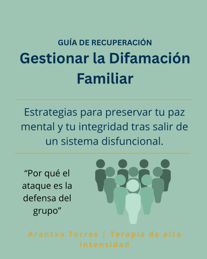 guía gestionar la difamación familiar en sistema disfuncional