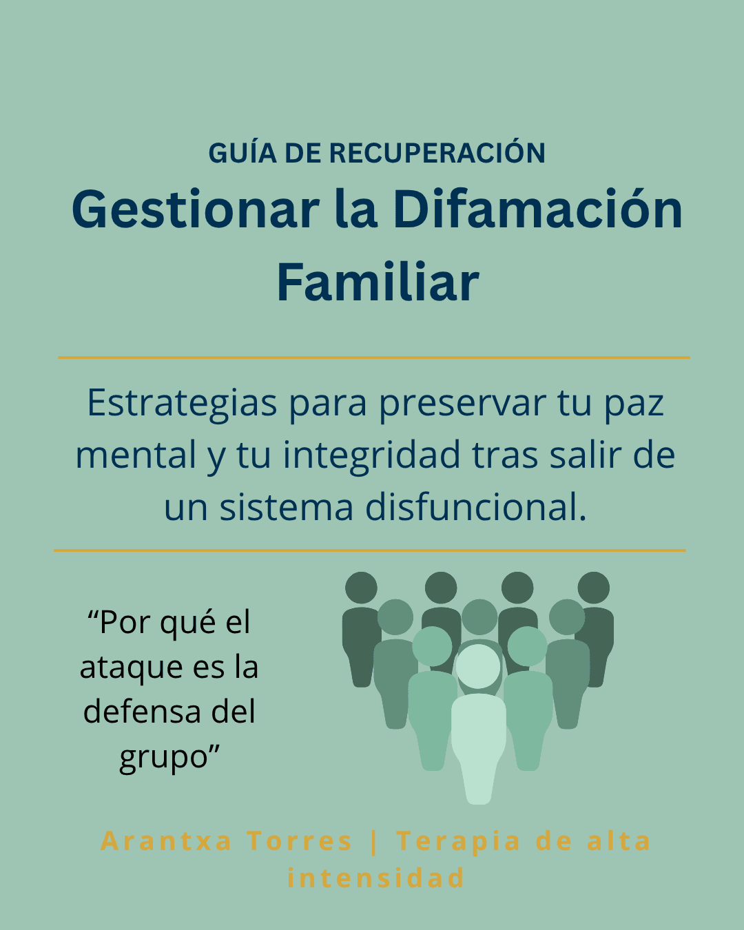 guía gestionar la difamación familiar en sistema disfuncional